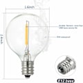 Miniatyrbillede 3 af 4: Ulisem Ampoule LED G40 globe AC230V, E12 base, IP44 vandtæt, varm hvid, ideel til boligindretning, fester, bryllupper..ca