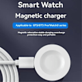 Pikkukuva 1 / 5: Langaton magneettilaturi Huawei Watch 4 3 Pro D GT5 GT4 GT3 GT3[D] Valkoinen