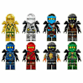 Miniatyrbilde 2 av 5: 8 St Go Motorsykkelsett Minifigurer Minifigur Byggeklosser Leksaker 8 ST
