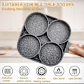 Miniatyrbild 3 av 5: Egg Pan, Non-Stick Pancake Pan Egg Frying Pan with 4 Holes Fried Egg Pancake Maker for Induction SQBB