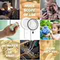 Miniatyrbild 4 av 5: Magnifying Glass with Light, 30X Handheld Magnifier with 12 LED Illuminated Light