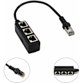Pikkukuva 3 / 5: RJ45 Verkko 1–3 Portin Ethernet-sovitin Adapterikaapeli Verkkokaapelin Jakaja