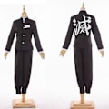 Miniatyrbild 4 av 5: Demon Slayer Kimono Kamado Tanjirou Cosplay Kostym Halloween Anime Uniform Set för Vuxna Barn V 9-delad uppsättning 120 9 piece set 120
