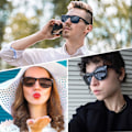 Miniatyrbillede 3 af 4: Firkantede Polariserede Solbriller Mænd Kvinder UV-Beskyttelse Unisex