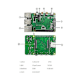 Pikkukuva 3 / 5: CASA CM4 - PI4B -sovitinkortti Raspberry Pie CM4 -moduulille 4B-sovittimeen 4-suuntainen USB2.0 RJ45 Ethernet Por