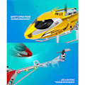 Miniatyrbild 3 av 4: Fjärrstyrd helikopter, flygplansleksak med höjdhållning