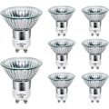 Miniatyrbillede 1 af 5: GU10 halogenpære 50W dæmpbar, 220V GU10 halogenpære 2 ben, 2800K varmt hvidt lys, 700 lumen - Perfet-WELLNGS