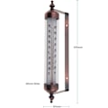 Miniatyrbild 3 av 5: Utomhustermometer med mätare, bronsfinish - Stilren utomhustermometer för trädgården, lämplig för utomhustemperatur, växthus, garage, enkel att hänga...