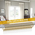 Pikkukuva 3 / 5: 24 kpl Metalliverhotankoja ja koukkuja messinki ruostumaton teräs metalliverhorengas 30 mm sisähalkaisija ripustusrengaskoukku kodin ikkunatangon koristeluun