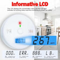 Miniatyrbild 4 av 4: Kolmonoxidvarnare med LED-display, rök- och kolmonoxiddetektor brandvarnare -DPZO.ca