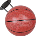 Miniatyrbilde 4 av 5: Universell Ballholder Basketball Veggmontert Veggdisplayholder Svart