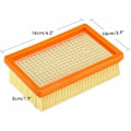 Miniatyrbillede 2 af 4: 3-pak udskiftnings flade plisserede filtre til Karcher MV4 MV5 MV6 WD4 WD5 WD6, WD4P WD5P WD6P våd-/tørsuger - erstatter 2.863-005.0 F.ca