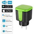 Miniatyrbillede 1 af 4: Vandtæt udendørs stik grøn, timer, Smart plug.ca