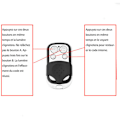 Miniatyrbillede 4 af 4: Sæt med 3 universelle fjernbetjeninger til automatisk port, frekvens 433,92 MHz, fast kode, 4 knapper til at styre op til 4 porte.ca
