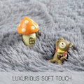 Miniatyrbild 2 av 5: Grå Rund Matta för Tonåringar Flickor Barnrum, Söt Fluffig Cirkel