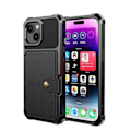 Miniatyrbilde 2 av 5: iPhone 13 - Slitesterkt deksel med 4 kortlommer Svart Black