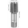 Miniatyrbilde 4 av 4: Ulisem 3/4\"NPT rørgjengebor, sølvfarget HSS standard gjengeverktøy for gjengereparasjon.ca