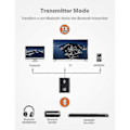 Miniatyrbillede 2 af 4: Taotronics Bluetooth 5.0 Sender/Modtager - 2-i-1 Trådløs Lydadapter (aptX Lav Latens)-Xin
