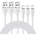 iPhone Laddningskabel 3-pack 2M MFi-certifierad Lightning-kabel Kompatibel med iPhone 11-14 XS XR X Pro Max Mini 8 7 6S Plus
