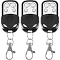 Miniatyrbillede 1 af 4: Sæt med 3 universelle fjernbetjeninger til automatisk port, frekvens 433,92 MHz, fast kode, 4 knapper til at styre op til 4 porte.ca