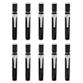 Miniatyrbillede 1 af 5: CASA 10 stk. Sort Aluminium Legering Kridt Holder (Sort)
