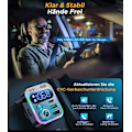 Miniatyrbillede 3 af 5: Bil hurtigoplader tydeligt opkald 48W dobbelt mikrofon bil bluetooth sender mobiltelefon billader