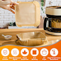 Pikkukuva 4 / 5: 50/100 kpl Airfryer-setti Airfryer Uuni Leivinpaperi Keittiötarvikkeet Pyöreä