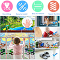Miniatyrbild 4 av 5: Safety Net for Children, (600Lx74H CM) Animal Train Stair Safety Net 6 Meters, Thickened Baby Balcony Net and Stair Safety Net, Children's Net