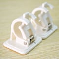 Miniatyrbilde 3 av 4: Selvklebende Kroker Gardinstang Holder Stang, Draperi Krok Etuier Gardinstang Veggfester & Fester Stangholder, pakke med 8-Fei Yu.ca