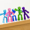 Miniatyrbild 2 av 5: Sucker Sticky Robot 1st/2st Set Fotografering Animationsstudio Sucker Djur Barnleksak Födelsedagspresent Stikbot - Actionfigurer [LGL] 3Pcs Random 8cm