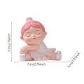 Miniatyrbillede 2 af 4: Angel Baby Figur Harpiks Ballet Pige Ansigtsstilling til Bogreol Bord Soveværelse Støtte Ansiget (LGL)