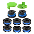 Pikkukuva 1 / 5: 29252 29092 Siimapään vaihtokela Greenworks 24V 40V 80V johdottomaan trimmeriin (8 kpl [L] blackbluegreen