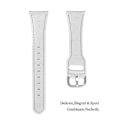 Miniatyrbillede 2 af 5: Til Garmin Vivoactive 3/Vivoactive 3 Music Kvægskind Læder Justerbar Armbåndsurrem (20mm) White Garmin Vivoactive 3