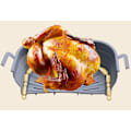 Miniatyrbild 3 av 5: Vikbar Fyrkantig Air Fryer Silikonform 17.5 cm (LGL) Svart Sort