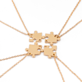 Miniatyrbild 1 av 5: Pusselhalsband för Bästa Vänner 4-pack Guld (LGL)