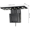 Miniatyrbillede 2 af 5: Ultra-tyndt Akvarium LED Lys Ultra Klart Clip-on Belysningslampe 12 LEDs til Akvarium Fisketank 5W (LGL)