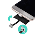 Pikkukuva 5 / 5: Litteä kaapelisovitinpaketti Langaton QI-lataussovitin älypuhelimelle Micro-USB-portti LGL Black