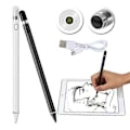 Miniatyrbillede 1 af 5: 2-i-1 Stylus Pen Apple IPad Android Tablet Skrivepen Hvid (LGL)