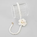 Miniatyrbillede 4 af 5: Camellia Blomst Halskæde Simpel Imitation Perle Choker Kraveben Kæde Halskæde (LGL)