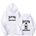 Miniatyrbillede 2 af 5: Death Row Records Hættetrøje Mænd Kvinder Oversized Hættetrøje Hip Hop Hættetrøjer Sweatshirts Langærmet Hætte Sweat Pige Frakker LGL 2DF505251-Black M