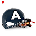Miniatyrbilde 5 av 5: Marvel Avengers 4 Iron Man Captain America Maske Lys Lyd Hjelm Åpen Maske For Barn Halloween LGL B