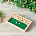 Miniatyrbillede 4 af 4: Shut The Box Spil, Træ Matematik Terningespil til Børn & Voksne, 12 Tal, 2 Terninger, 2+ Spillere, Sjovt til Spilaften & Rejser LGL Large