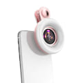 Miniatyrbillede 1 af 4: Universal Mobiltelefon 15x Makro Linse Fyldlys Selfie Led Ring Clip Flash Lys LGL Pink