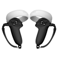 Miniatyrbillede 1 af 5: Holdbart Controller Silikone Grip Cover Knuckle Strap til Quest 2 VR Handle LGL Black