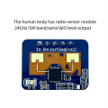Miniatyrbillede 3 af 5: 24g Mmwave Ld2410c Menneskelig tilstedeværelsesradarsensor Bevægelsesdetektionsmodul