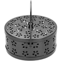 Miniatyrbillede 3 af 5: Klassisk Myggespoleholder Bærbar Røgelsesholder Røgelseskar Tilbageløb Metal Røgelsesbrænder Kulovn, Sort (LGL)