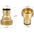 Miniatyrbillede 2 af 5: stk. haveslange lynkobling 3/4 tomme messing han gevind (LGL)
