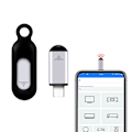 Miniatyrbild 3 av 5: Trådlös Smarttelefon Infraröd Sändare Universell Mini Fjärrkontroll med Typ-C Anslutning Rep LGL Silver