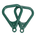 Miniatyrbild 2 av 5: 2 st Trapets Ring Gunga Set Lekset Lekplats Trapetsstång Djungelgym Apgunga Ring Stor Trapets LGL Dark green