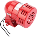 Miniatyrbillede 1 af 5: 220v Industriel Sirene Motor Alarm, Mini Bil Alarm Ring Metal Motor Alarm 220V 120DB Elektrisk Tyveribeskyttelse MS-190 (Rød) (LGL)